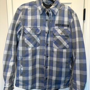 Harley-Davidson Men's Blue Plaid Jacket